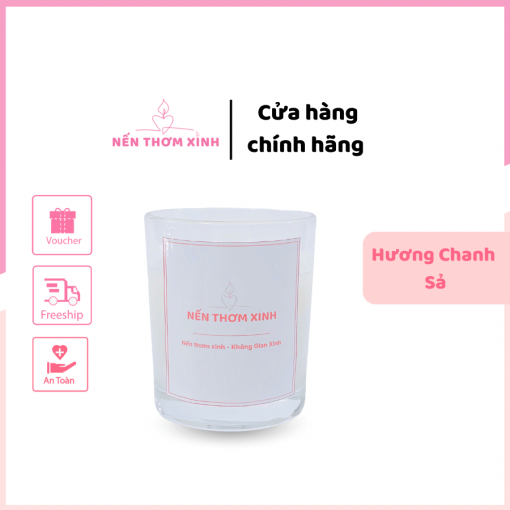 Nến Thơm Handmade Hương Chanh Sả