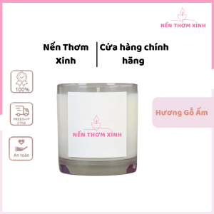 Nến Thơm Hương Gỗ Ấm