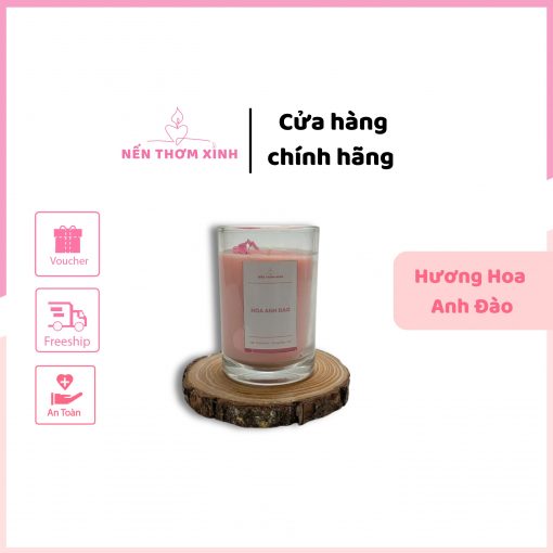 Nến thơm hương hoa anh đào