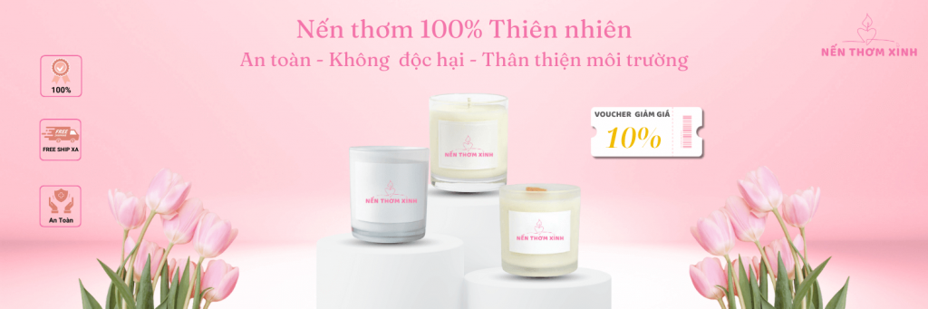 Banner nến thơm xinh 1