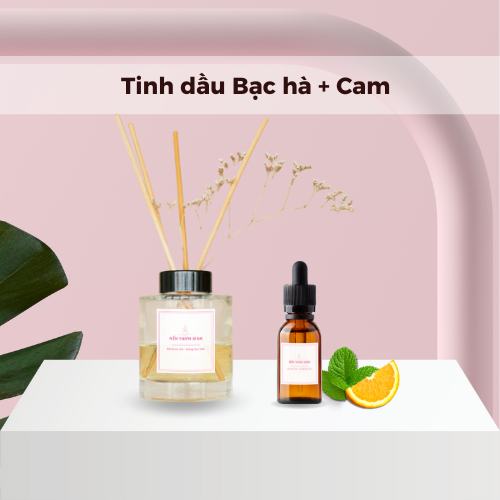 Tinh dầu Bạc hà + Cam